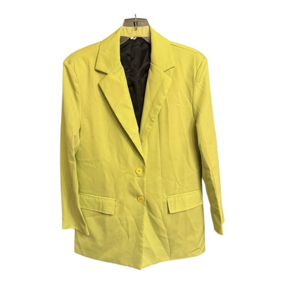 Neon Green Longline Blazer – Size Large